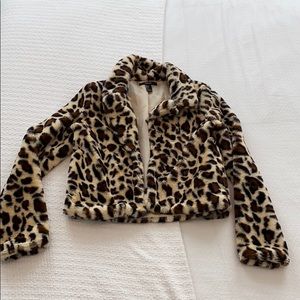 Forever 21 leopard jacket